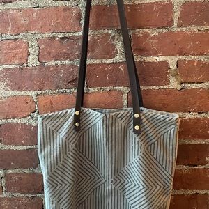 Geometric Canvas Tote